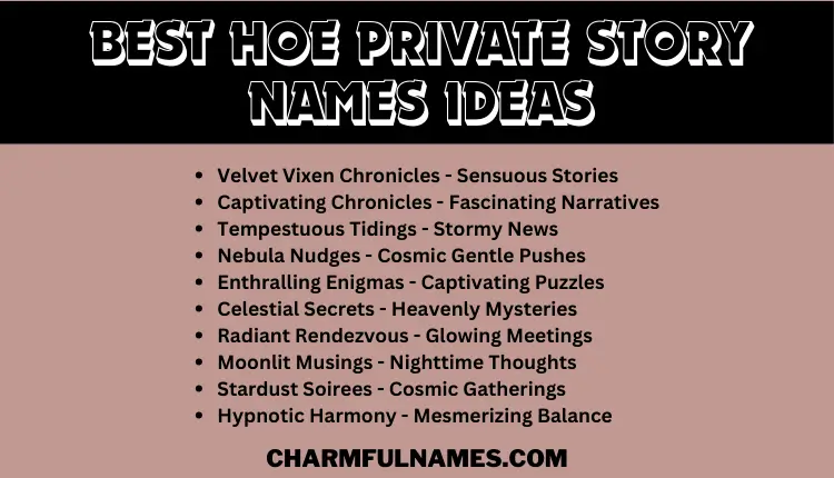 Harvest Your Memories: Unlock Hoe Private Story Names”