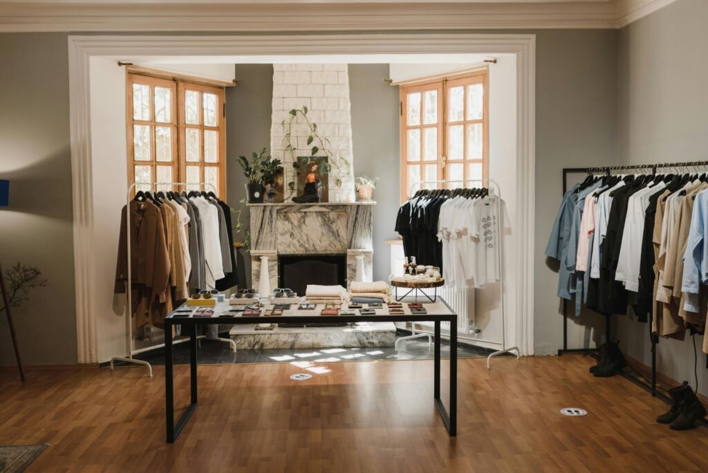 Smart Design for Families and Stores: Baby Cots and Wholesale Retail Clothing Racks