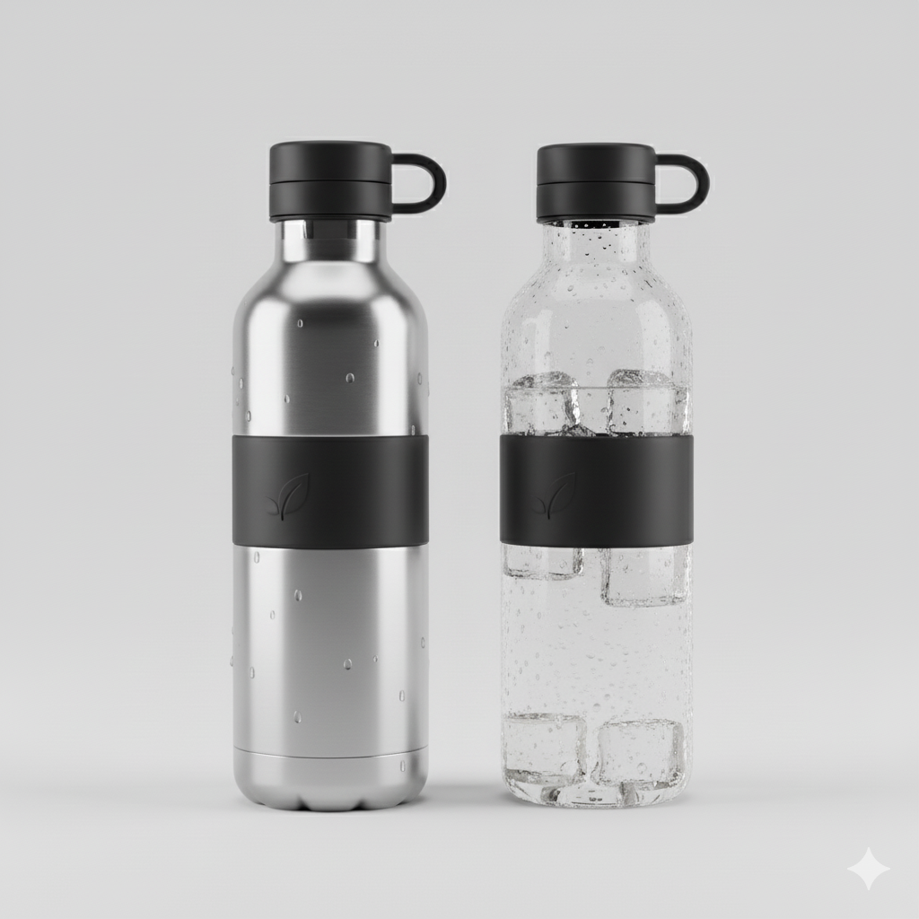 Stainless Steel vs Glass Water Bottles Stainless Steel vs Glass Water Bottles